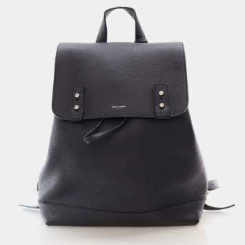 Saint Laurent Paris Sac De Jour Souple Black Calfskin Leather Backpack