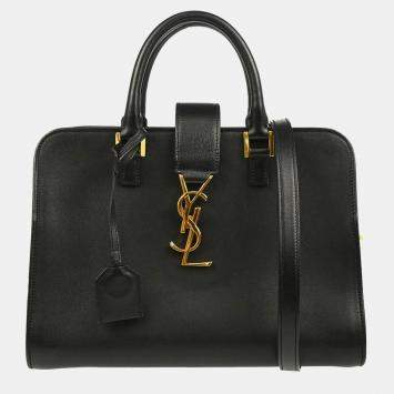 Saint Laurent Black Baby Cabas 2way Handbag