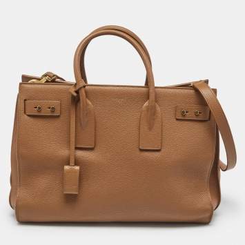 Saint Laurent Cinnamon Supple Leather Medium Classic Sac De Jour Tote