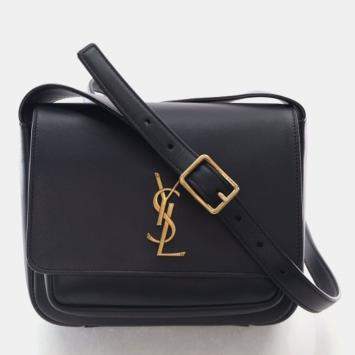 Pre Owned Saint Laurent Paris Black Calfskin Niki Crossbody Bag