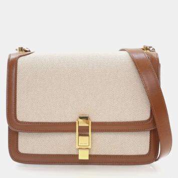 Pre Owned Saint Laurent (YSL) Medium Canvas Bag Carre