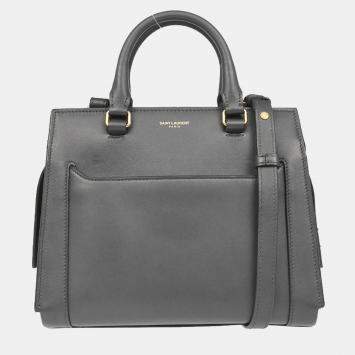 Pre Owned Saint Laurent Gray East Side 2way Handbag