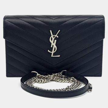 Pre Owned Saint Laurent Envelope Chain Crossbody Bag