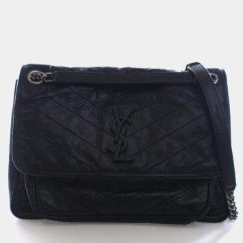 Pre Owned Saint Laurent Calfskin Medium Niki Bag