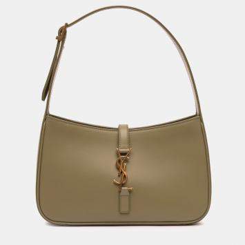 مملوكة مسبقًا Saint Laurent Paris Brown Smooth Calfskin Le 5 a 7 Hobo