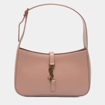 مملوكة مسبقًا Saint Laurent Paris Brown Smooth Calfskin Le 5 a 7 Shoulder Bag