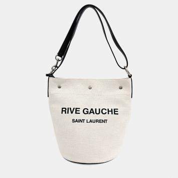 Pre Owned Saint Laurent Rive Gauche Bucket Bag (669299)