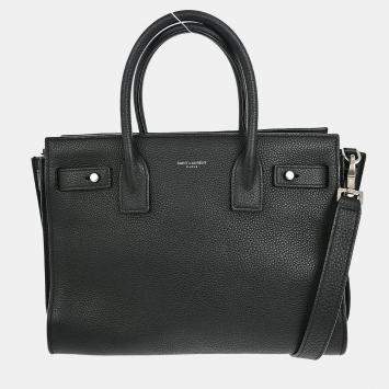 مملوكة مسبقًا Saint Laurent Black Sac de Jour 2way Shoulder Handbag