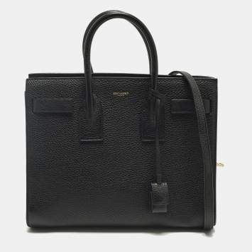 مملوكة مسبقًا Saint Laurent Classic Sac De Jour Small Black Leather Tote