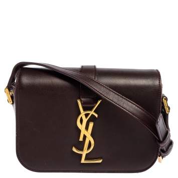 Pre Owned Saint Laurent Brown Leather Small Universite Shoulder Bag