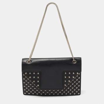 مملوكة مسبقًا Saint Laurent Black Studded Leather Betty Shoulder Bag