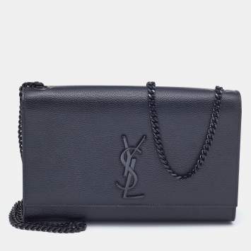 Saint Laurent Black Leather Medium Kate Shoulder Bag
