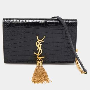 YSL Burgundy Kate Tassel Medium Chain Bag – The Closet