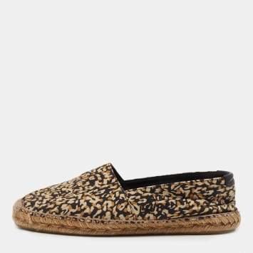 مملوكة مسبقًا Saint Laurent Multicolor Canvas Slip-On Espadrilles Size 38
