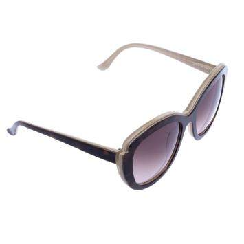 Pre Owned Salvatore Ferragamo Brown Tortoise SF726F Square Sunglasses