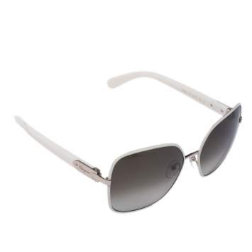 Pre Owned Salvatore Ferragamo Ivory / Green Gradient SF150S Square Sunglasses