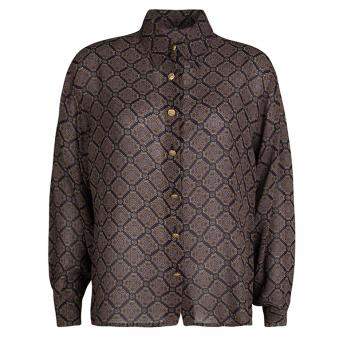 Pre Owned Salvatore Ferragamo Multicolor Printed Long Sleeve Shirt L