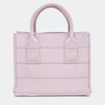 مملوكة مسبقًا Salvatore Ferragamo Pink Fabric fabric tote bag
