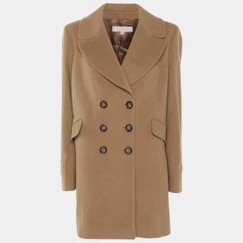 مملوكة مسبقًا Sandro Brown Wool Blend Double Breast Coat L