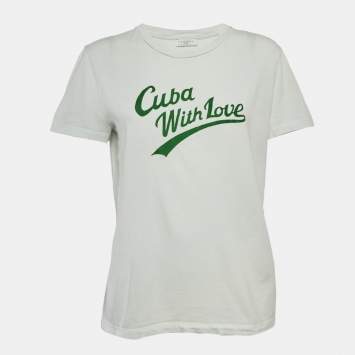 مملوكة مسبقًا سندرو تي شيرت من الجيرسي مع طبعة فلور باللون الأزرق مقاس كبير