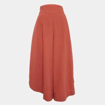 مملوكة مسبقًا  See by Chloé Peppery Red Crepe Flared Culottes M