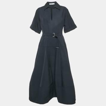 Pre Owned Simkhai Navy-Blue Cotton Maxi Dress M