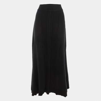 Pre Owned Sonia Rykiel Black Knit Maxi Skirt M 