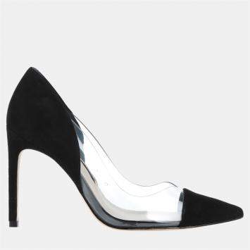 Pre Owned Sophia Webster PVC and Suede Pointed Toe Pumps Size 38.5