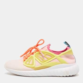 Pre Owned Sophia Webster Multicolor Nylon Lace Up Sneakers Size 38