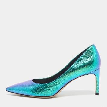Sophia Webster Multicolor Iridescent Leather Rio Pumps Size 39.5