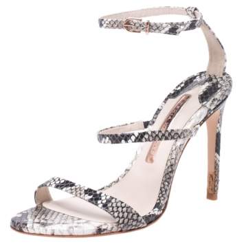 Pre Owned Sophia Webster Multi-color Python Embossed Leather Rosalind Ankle Strap Sandals Size 36