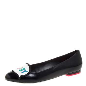 Pre Owned Sophia Webster Patent Leather Boss Lady Ballet Flats Size 37