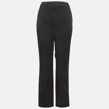 مملوكة مسبقًا بنطلون سبورت ماكس ساتان أسود مقاس متوسط - ميديام