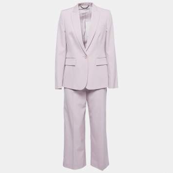 Pre Owned Stella McCartney Lavender Wool Blend Pant Suit S