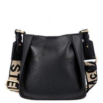 Pre Owned Stella McCatrtney Black Polyester Stella Logo Shoulder Bag 