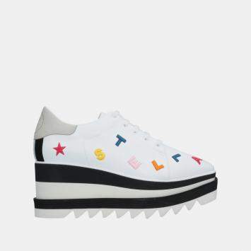 Pre Owned Stella McCartney Faux Leather Platform Derby Size 39.5