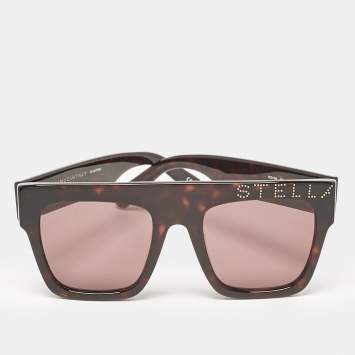 Pre Owned Stella McCartney Havana Brown SC0170S Square Sunglasses