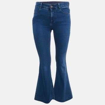 Pre Owned Stella McCartney Blue Denim Flared Jeans M Waist 28"