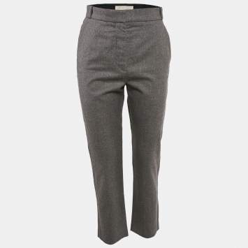 Pre Owned Stella McCartney Grey Wool Formal Trousers XS