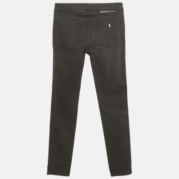 Pre Owned Stella McCartney Black Denim Decorated Detail Jeans S