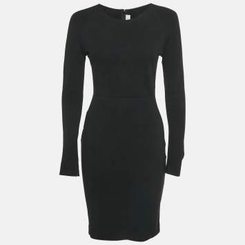 Pre Owned Stella McCartney Black Stretch Knit Short Dress M