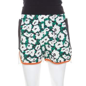 Pre Owned Stella McCartney Multicolor Floral Printed Stretch Knit Kristelle Shorts S