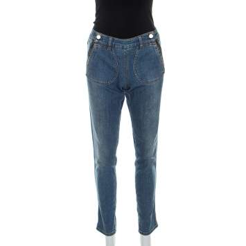 Pre Owned Stella McCartney Blue Denim Slim Fit Jeans M