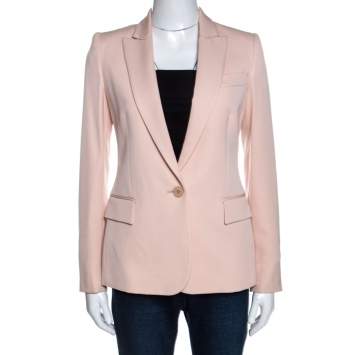 Pre Owned Stella McCartney Blush Pink Silk Ingrid Blazer XS