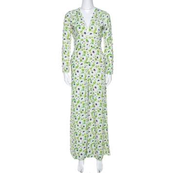 Pre Owned Stella McCartney Multicolor Floral Print Crepe Jumpsuit S