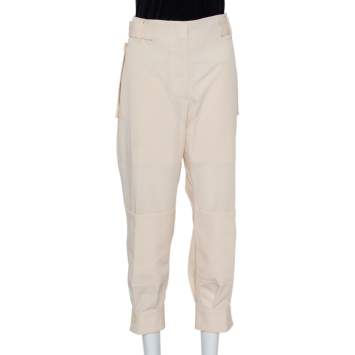 Pre Owned Stella McCartney Cream Wool Cargo Pants M