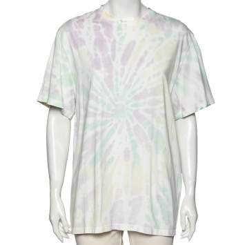 Pre Owned Stella McCartney Multicolored Tie-Dye Printed Cotton Short Sleeve T-Shirt S