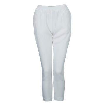 مملوكة مسبقًا Stella McCartney White Zip Detail Pants S