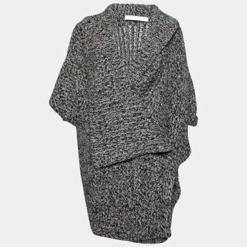 Pre Owned Stella McCartney Grey and Black Knit Sweater S