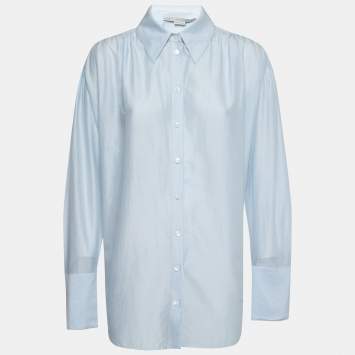 Pre Owned Stella McCartney  Light Blue Cotton Leona Shirt S